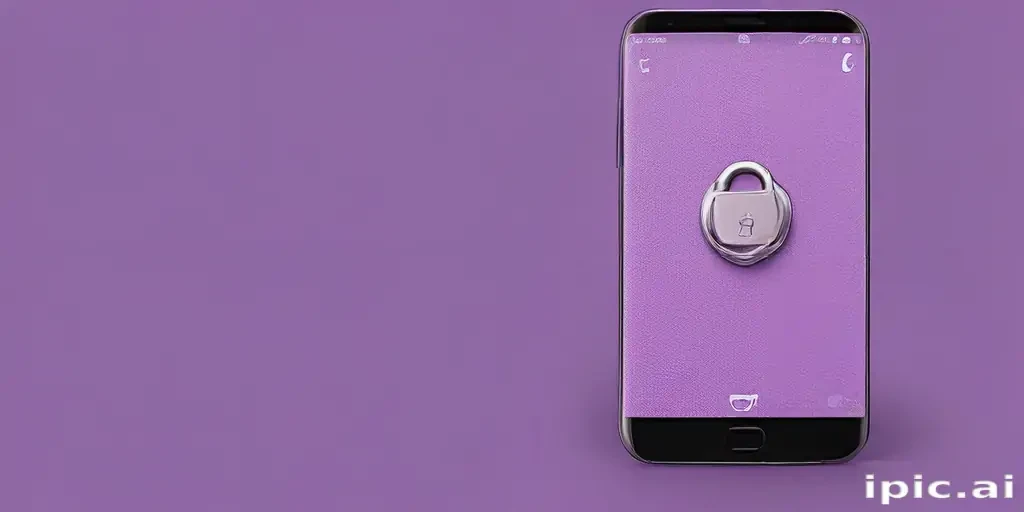 purple lock screen
