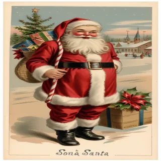 vintage santa images free