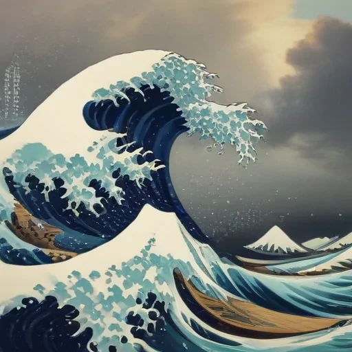 the great wave wallpaper