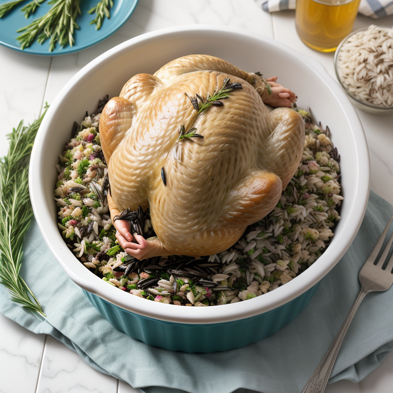 wild rice stuffing for cornish hens