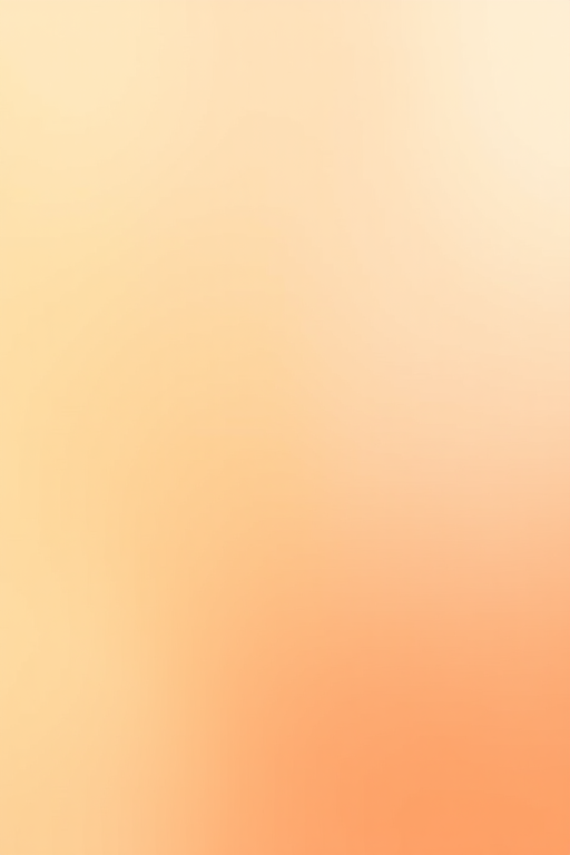 Create a smooth gradient background transitioning from soft peach to light orange, captured with a DSLR camera at f/2.8 aperture, 50mm lens, ISO 100, and a slight vignette effect for added depth.