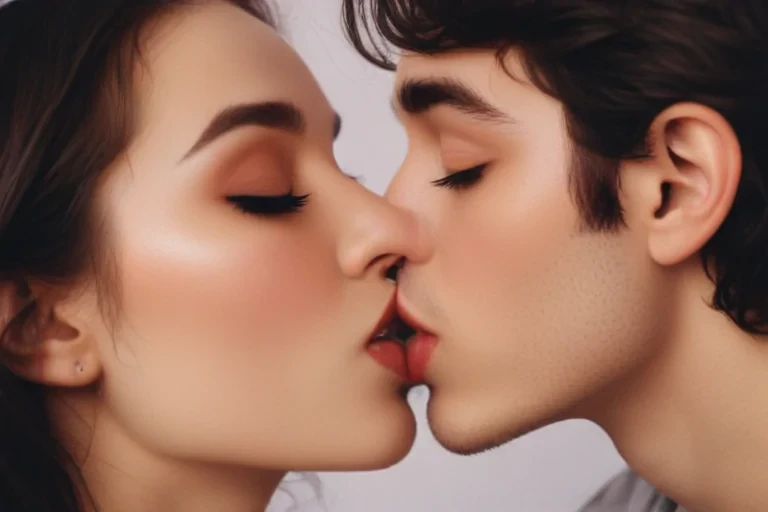 aesthetic kiss