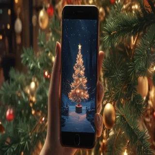 christmas phone wallpaper aesthetic