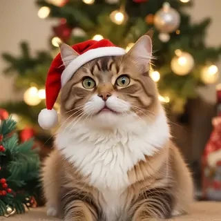 merry christmas cats images