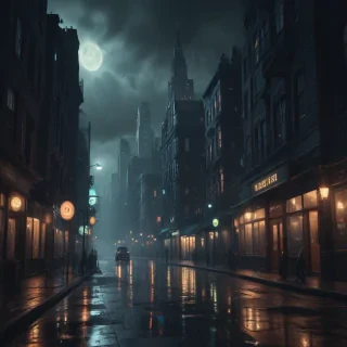 dark city background
