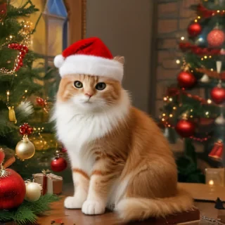 merry christmas cats images