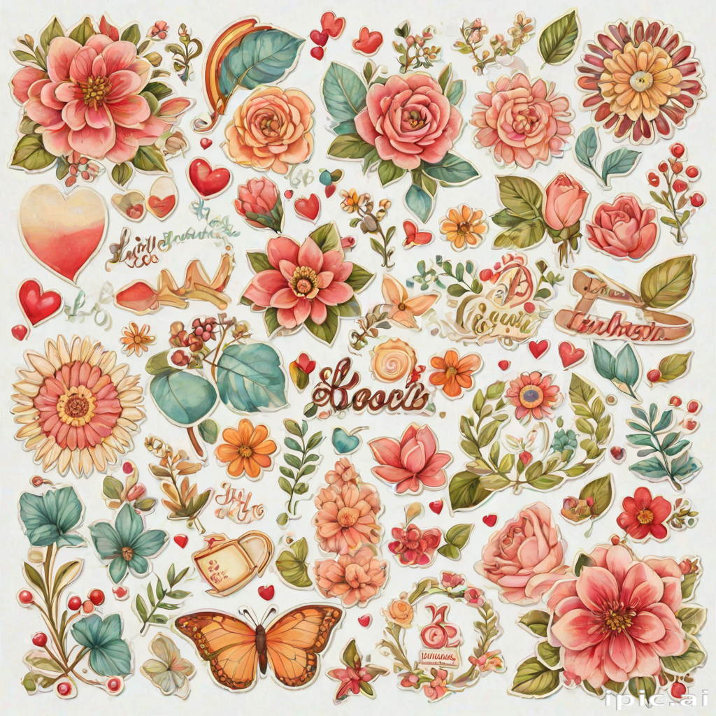 scrapbook stickers png
