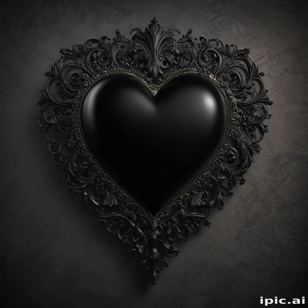 wallpaper black heart