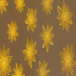 gold flowers png
