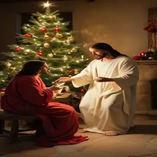 jesus at christmas images
