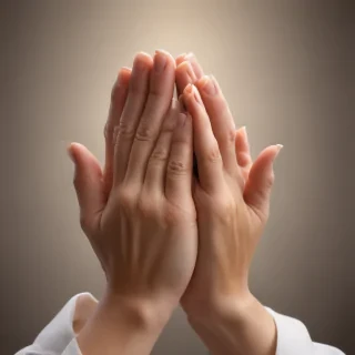 prayer hands transparent background