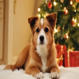 christmas dogs wallpaper