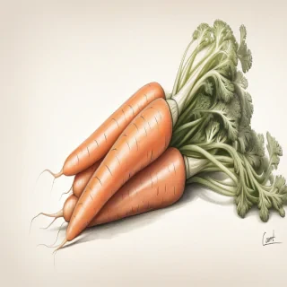 carrot drawing