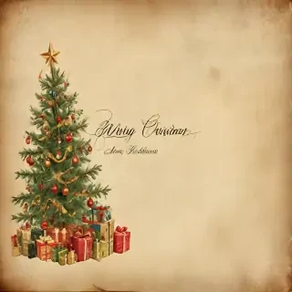 vintage merry christmas