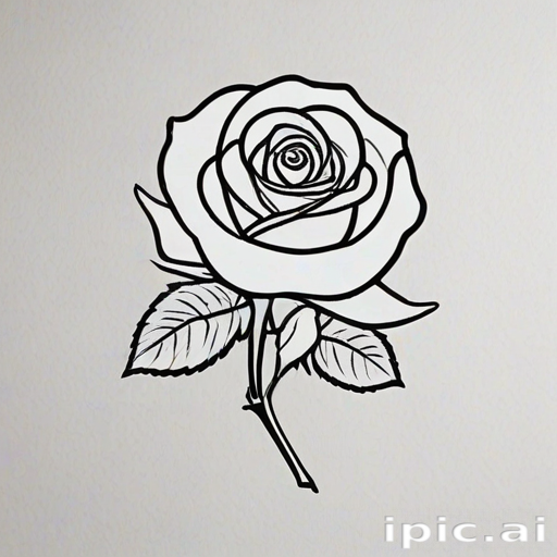 rose outline