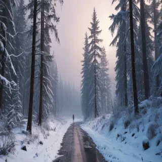 snowing iphone wallpaper