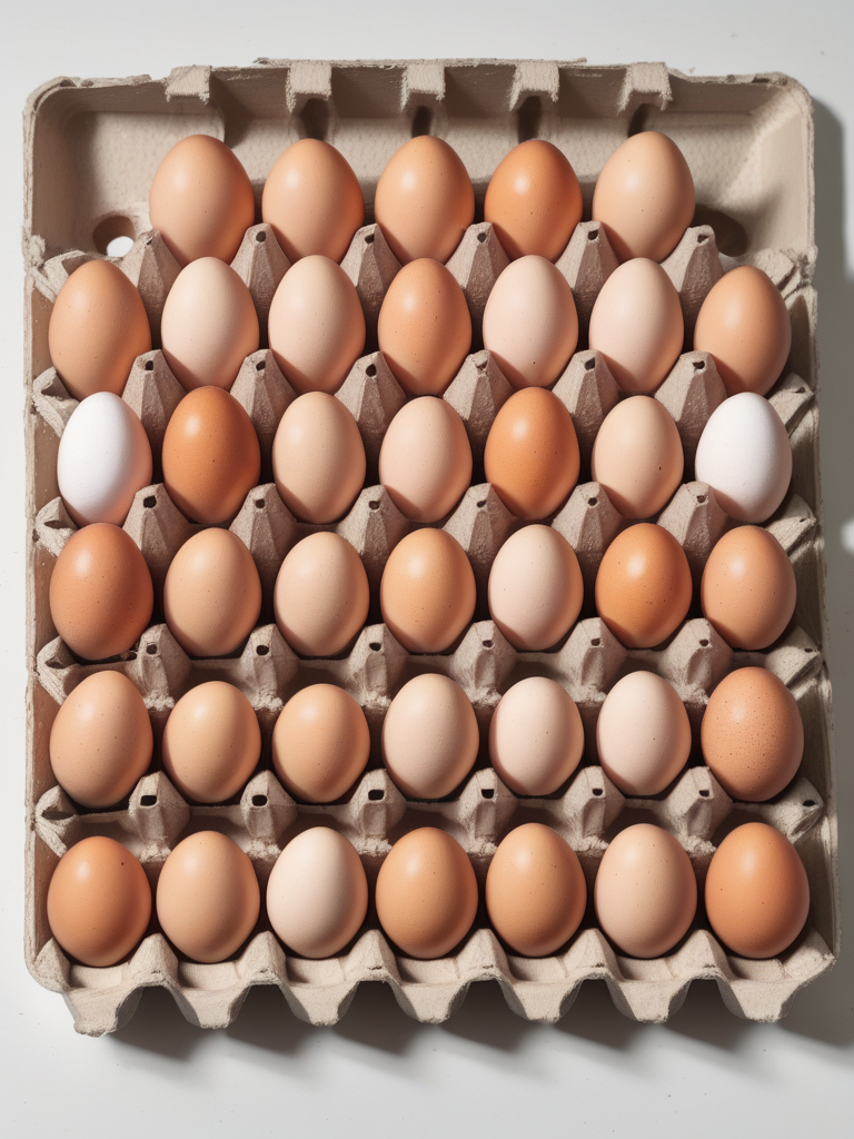 how many eggs are in a flat