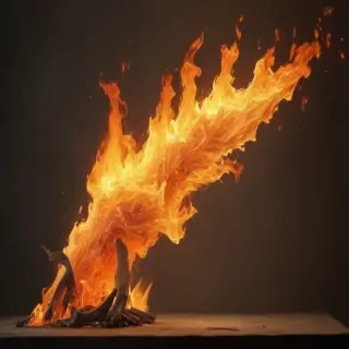 fire clear background