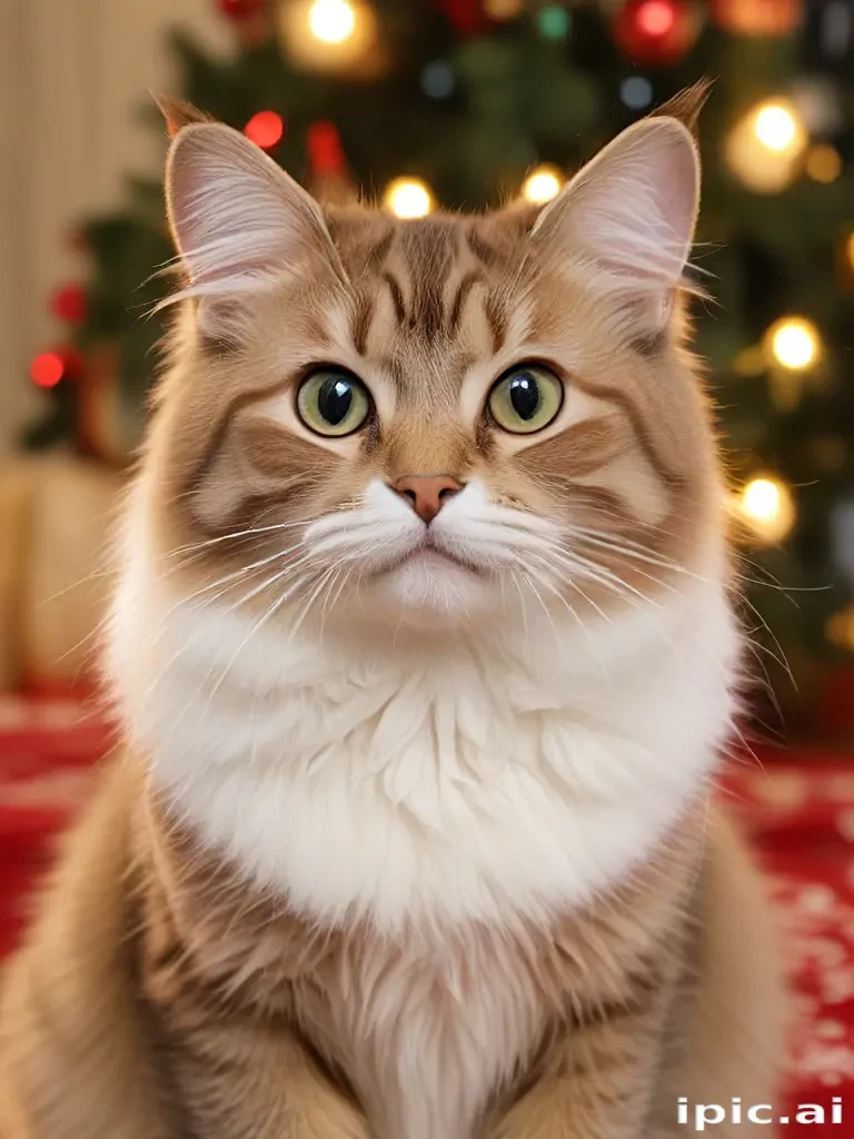 christmas cat background
