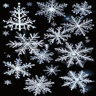 snowflakes clipart transparent background