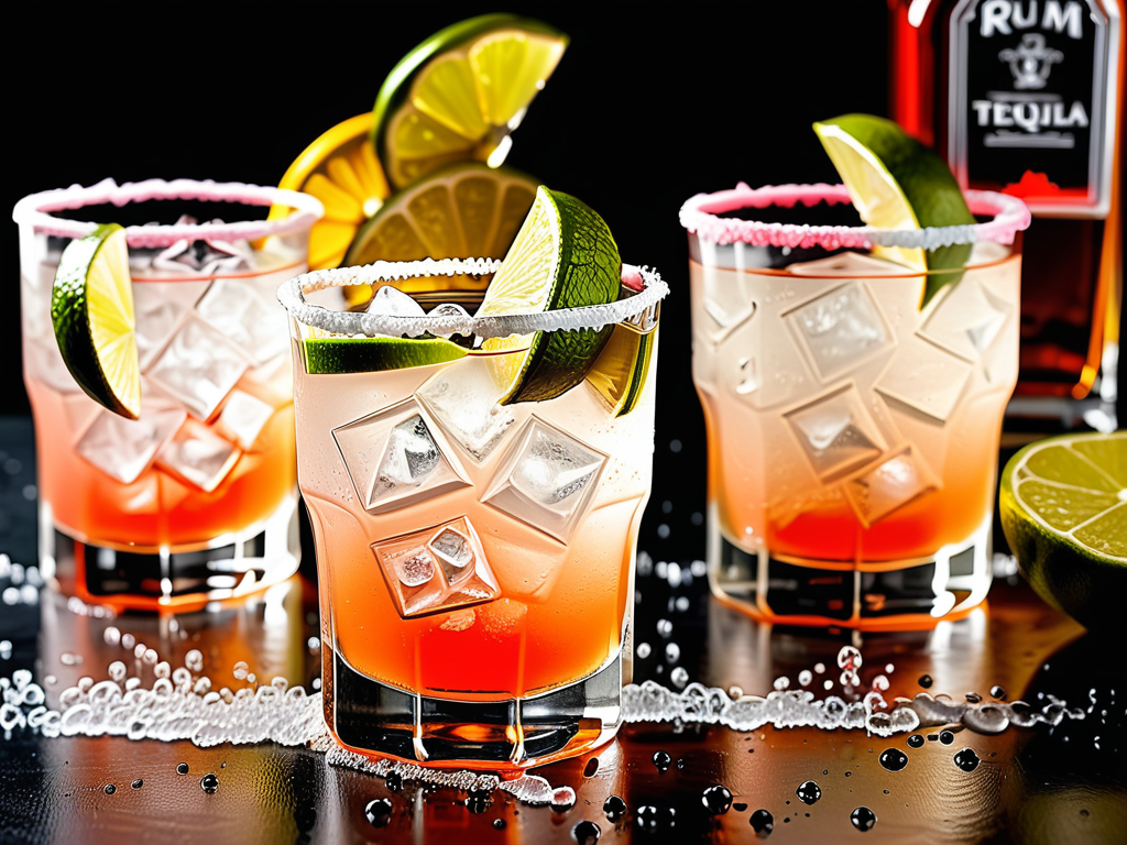 cocktails with rum and tequila