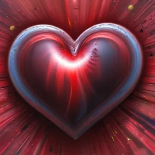 blurry heart wallpaper