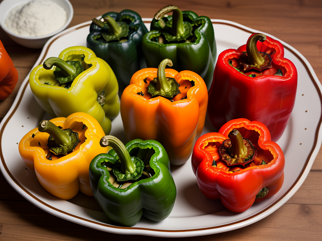 what goes with stuffed bell peppers