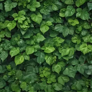 background with green leaves