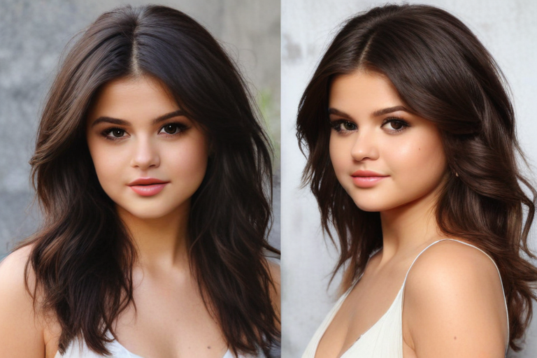 selena gomez naturally hair