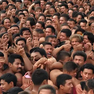crowded png