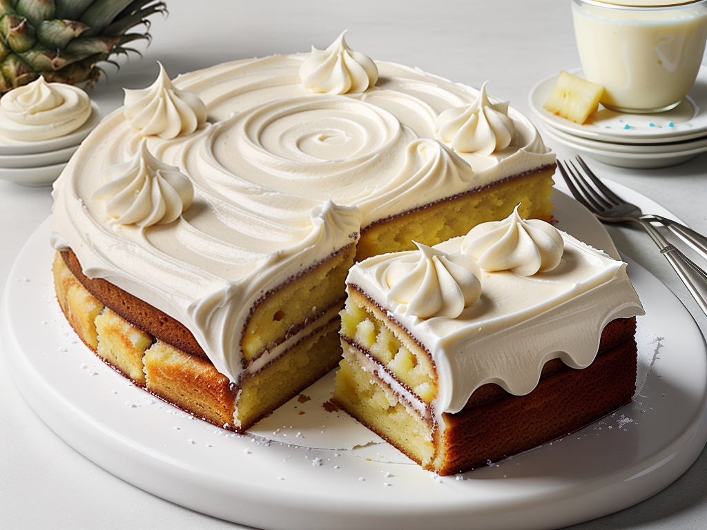 pineapple cake with cream cheese icing