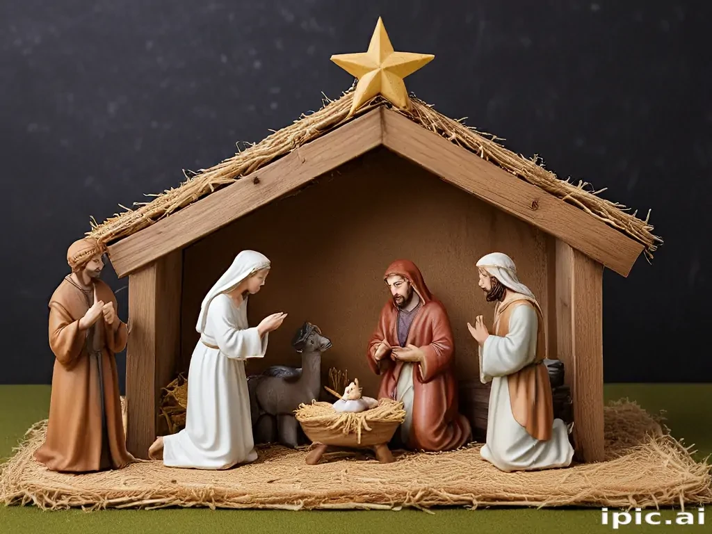 free christmas nativity scene