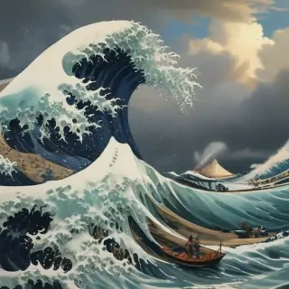 the great wave wallpaper
