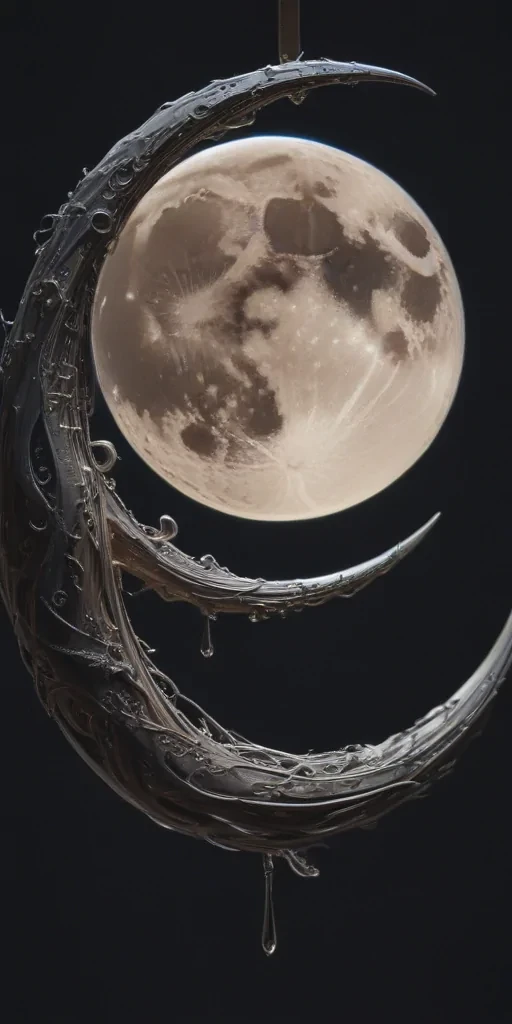aesthetic crescent moon