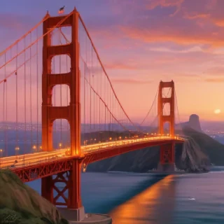 clipart golden gate bridge