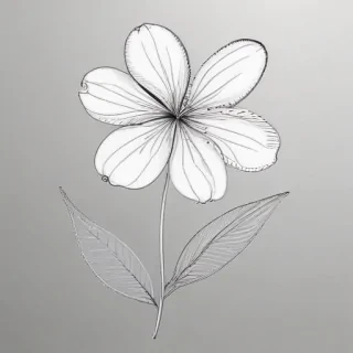 flower line art