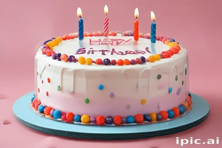 transparent birthday cake