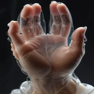 transparent prayer hands