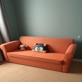 cartoon couch