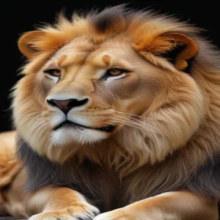 transparent lion