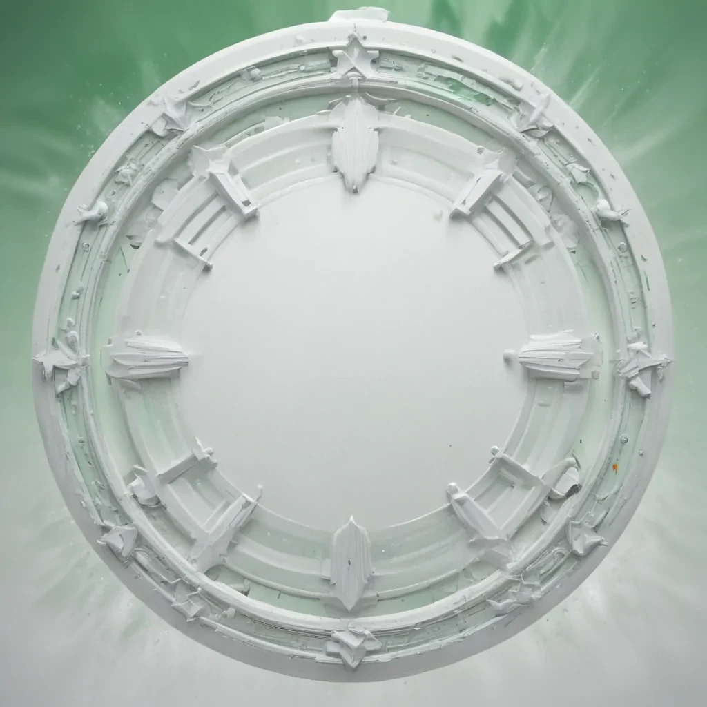 white and green background