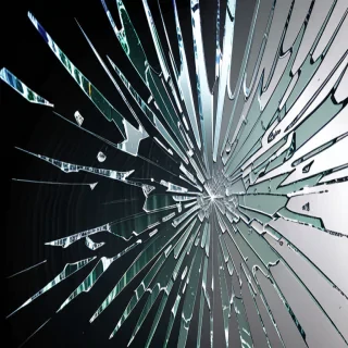 broken glass overlay