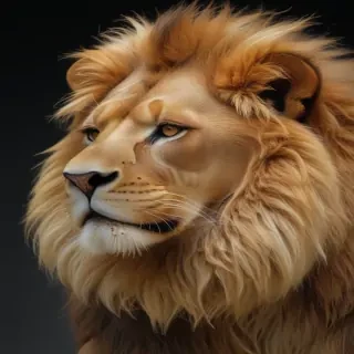 transparent lion