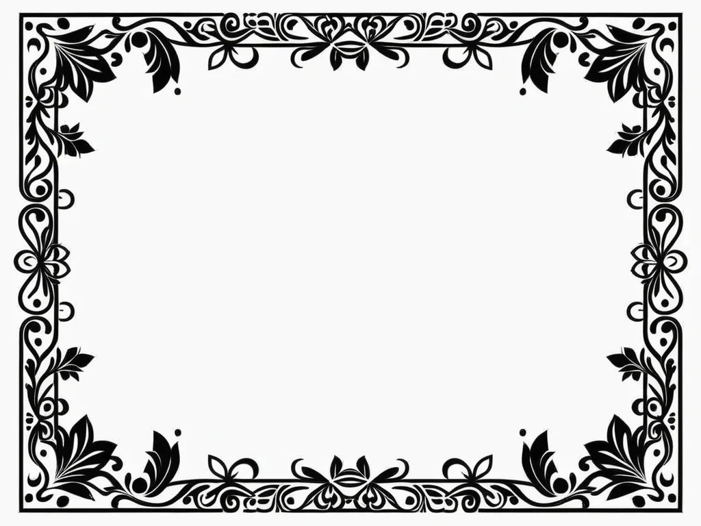 border clip art black and white