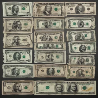 money with transparent background