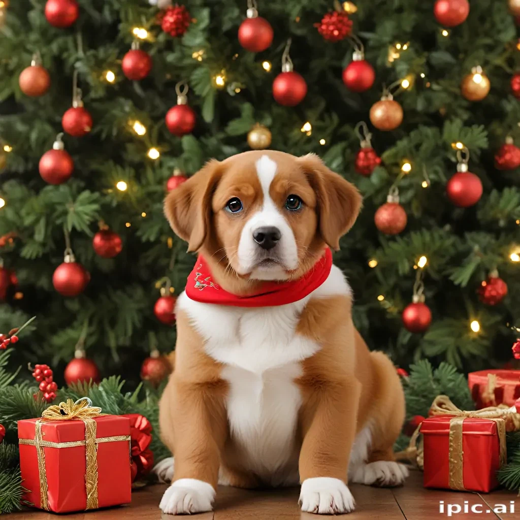 christmas dog backgrounds