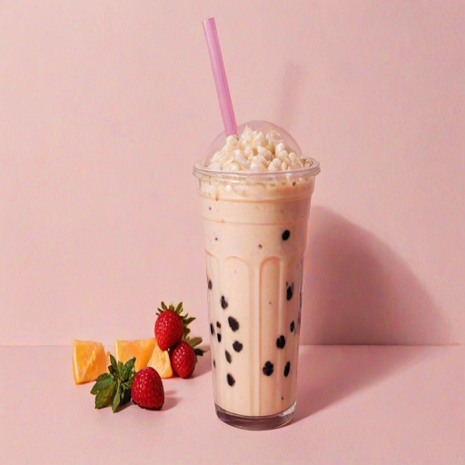 aesthetic boba tea background