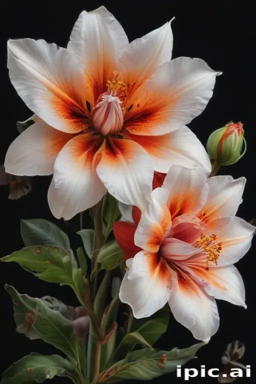 flower drawing images with colour