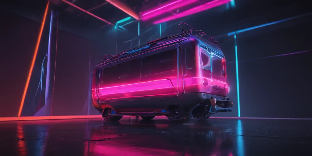 neon color background