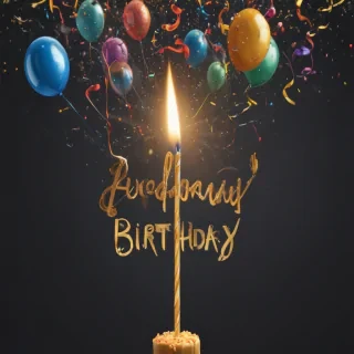 happy birthday transparent background
